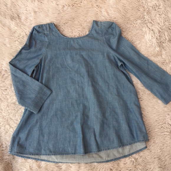 COPY - The Great | Chambray Loose fit blouse Sz 0 - Picture 1 of 11